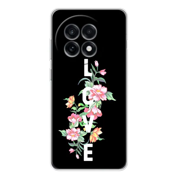 Чохол з принтом «Квіти LOVE» для OnePlus 13R