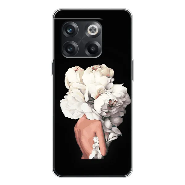Чехол с принтом «Белые цветы» для OnePlus 13s