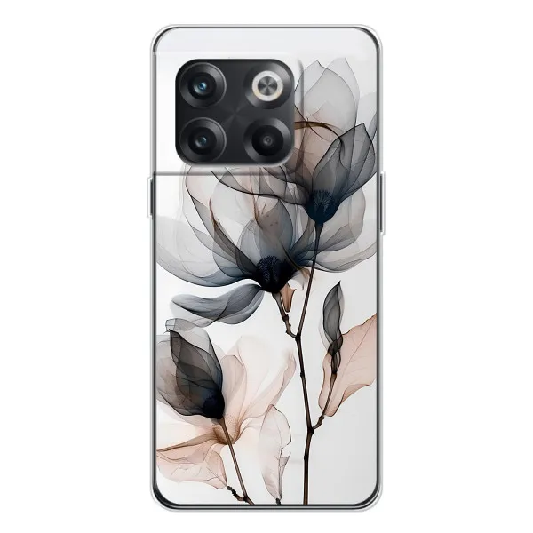 Чехол с принтом «Цветы на белом» для OnePlus 13s