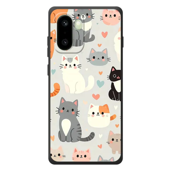 Чехол с принтом «Коллаж котов» для OnePlus 15R Чехол с принтом «Коллаж котов» для OnePlus 15R