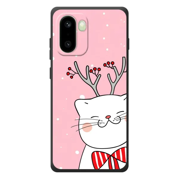 Чехол с принтом «Зимний кот» для OnePlus 15R