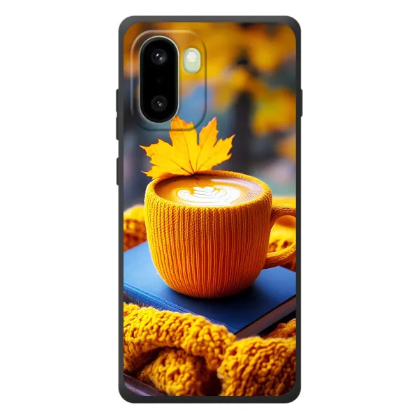 Чехол с принтом «Кофе на желтом пледе» для OnePlus 15R Чехол с принтом «Кофе на желтом пледе» для OnePlus 15R