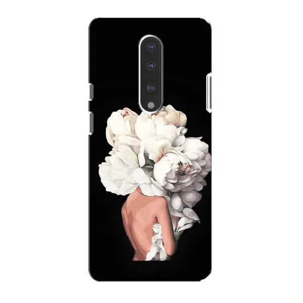 Чехол с принтом «Белые цветы» для OnePlus 7