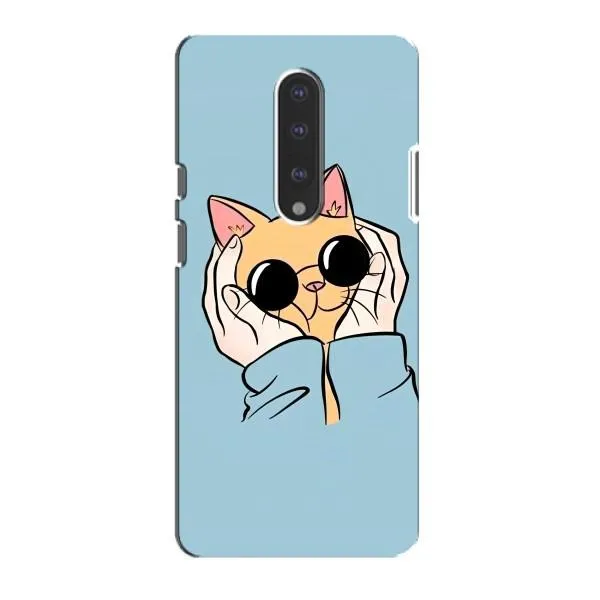 Чехол с принтом «Котик в очках» для OnePlus 7 Чехол с принтом «Котик в очках» для OnePlus 7