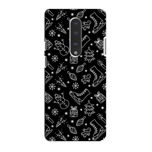 Чехол с принтом «Новогодний фон» для OnePlus 7