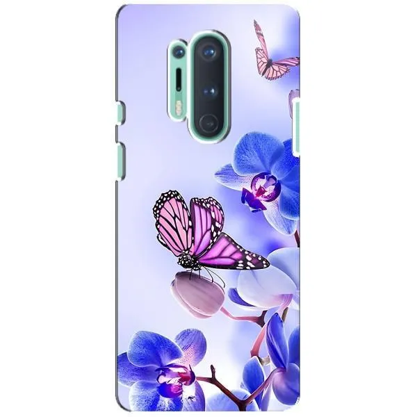 Чехол с принтом «Бабочка на цветочке» для OnePlus 8 Pro