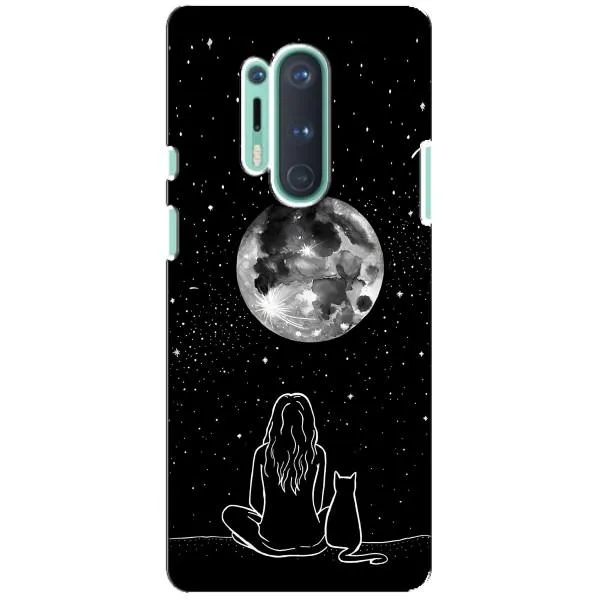 Чехол с принтом «Девушка с котом» для OnePlus 8 Pro Чехол с принтом «Девушка с котом» для OnePlus 8 Pro