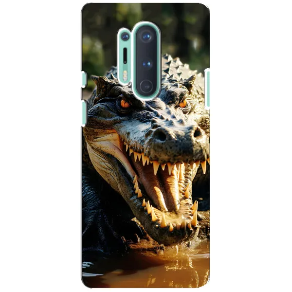 Чехол с принтом «Опасный крокодил» для OnePlus 8 Pro