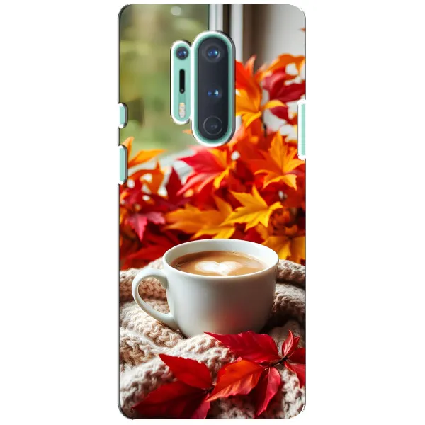 Чехол с принтом «Кофе и листья» для OnePlus 8 Pro Чехол с принтом «Кофе и листья» для OnePlus 8 Pro