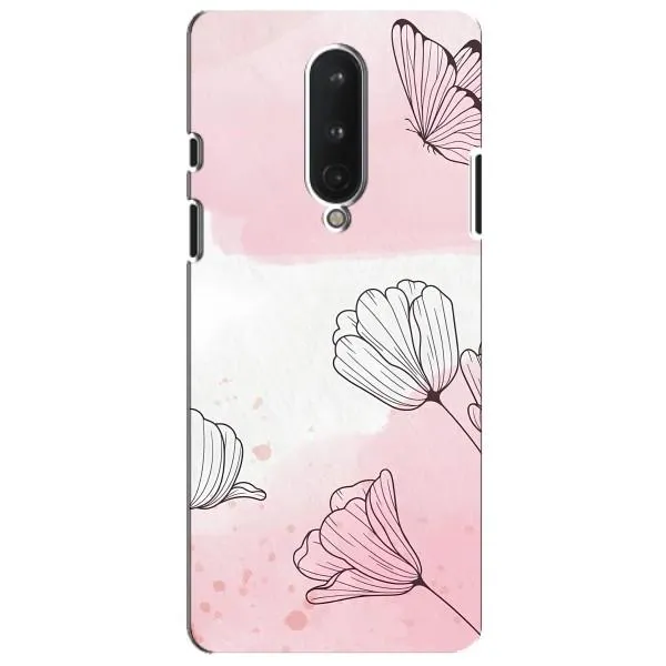 Чехол с принтом «Розовые цветы» для OnePlus 8