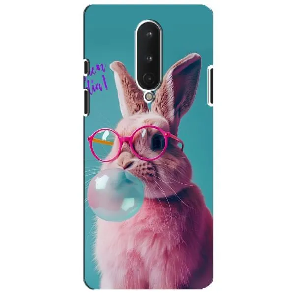 Чохол з принтом «Кролик в окулярах» для OnePlus 8
