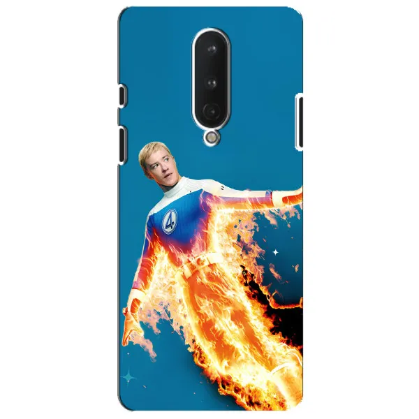 Чехол с принтом «Человек-факел в огне» для OnePlus 8 Чехол с принтом «Человек-факел в огне» для OnePlus 8