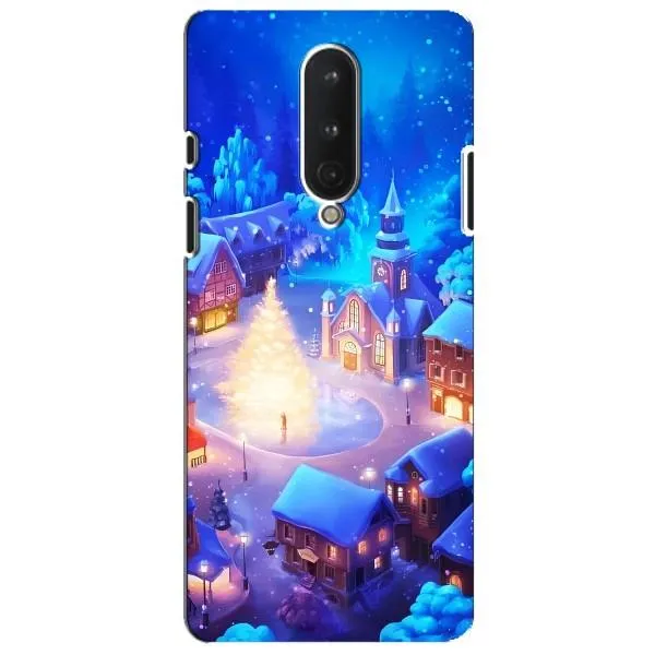 Чехол с принтом «Рождественский город» для OnePlus 8