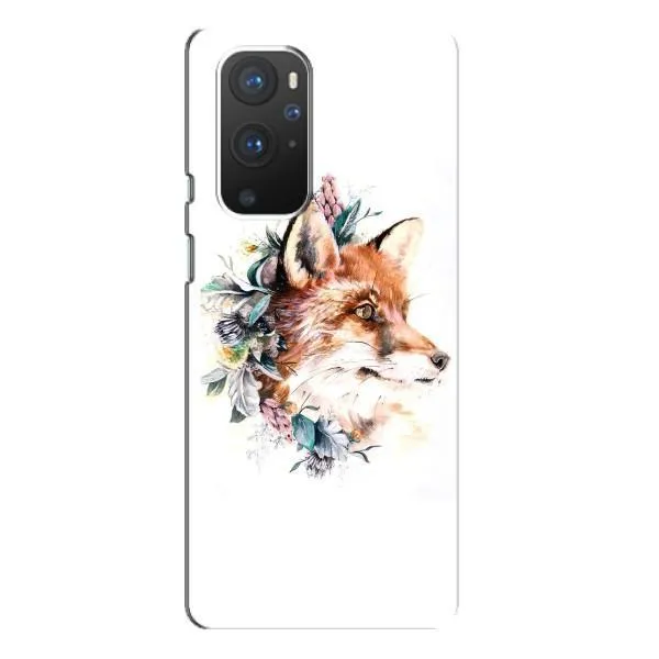 Чехол с принтом «Лисичка в цветочках» для OnePlus 9 Pro