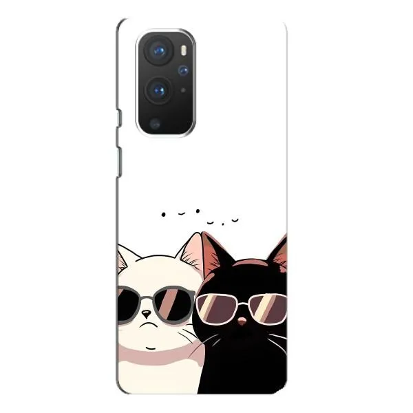 Чохол з принтом «Коти в окулярах» для OnePlus 9 Pro Чохол з принтом «Коти в окулярах» для OnePlus 9 Pro