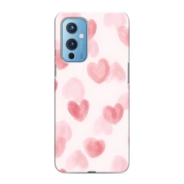 Чехол с принтом «Розовые сердечки» для OnePlus 9