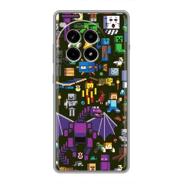 Чехол с принтом «Коллаж Майнкрафт» для OnePlus Ace 3 Pro