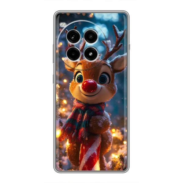 Чехол с принтом «Олень с шарфом» для OnePlus Ace 3 Pro Чехол с принтом «Олень с шарфом» для OnePlus Ace 3 Pro