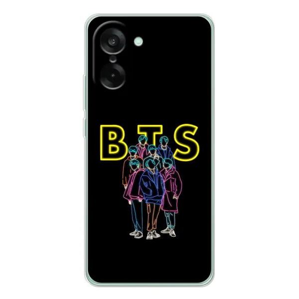 Чехол с принтом «BTS стайл» для OnePlus Ace 5 Racing