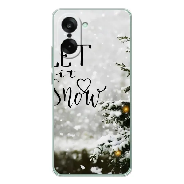 Чехол с принтом «Let it snow» для OnePlus Ace 5 Racing