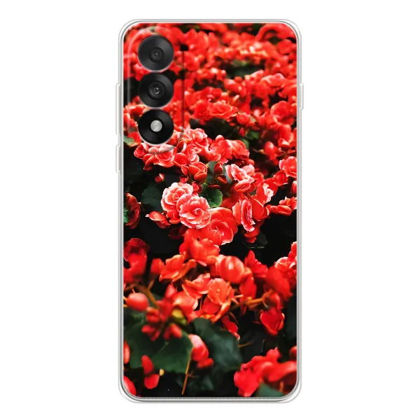 Чохол з принтом «Квіти червоні» для OnePlus Ace 5 Ultra Чохол з принтом «Квіти червоні» для OnePlus Ace 5 Ultra