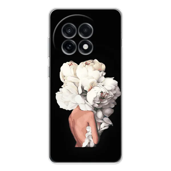 Чехол с принтом «Белые цветы» для OnePlus Ace 5 Чехол с принтом «Белые цветы» для OnePlus Ace 5