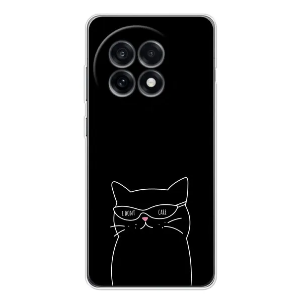 Чехол с принтом «Равнодушный кот» для OnePlus Ace 5 Чехол с принтом «Равнодушный кот» для OnePlus Ace 5