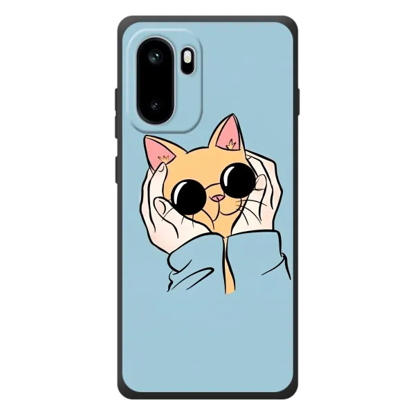 Чехол с принтом «Котик в очках» для OnePlus Ace 6