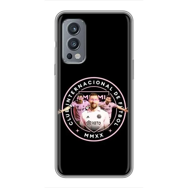 Чехол с принтом «Месси в лого» для OnePlus Nord 2