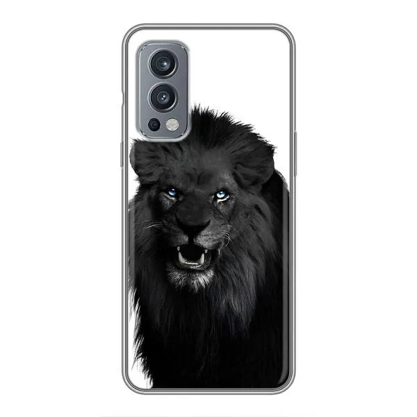 Чехол с принтом «Черный ЛЕВ» для OnePlus Nord 2 Чехол с принтом «Черный ЛЕВ» для OnePlus Nord 2