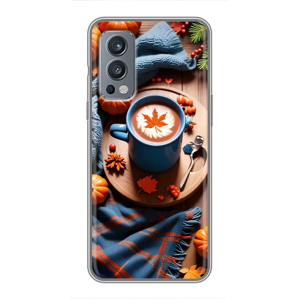 Чехол с принтом «Кофе и тыковки» для OnePlus Nord 2