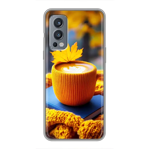 Чехол с принтом «Кофе на желтом пледе» для OnePlus Nord 2