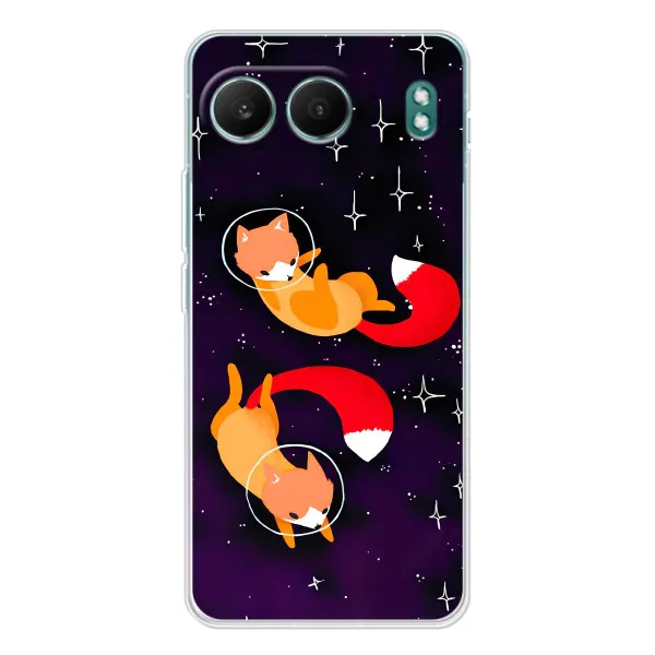 Чехол с принтом «Лисички космонавты» для OnePlus Nord 4