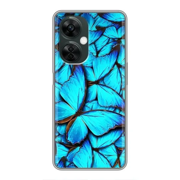 Чехол с принтом «Синие бабочки» для OnePlus Nord CE 3 Lite