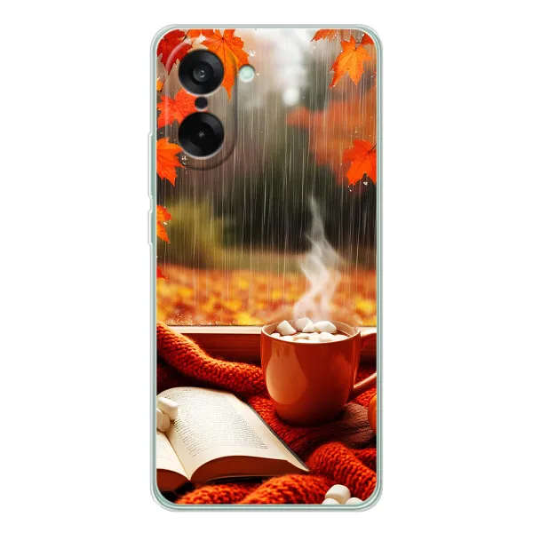 Чехол с принтом «Кофе и дождь» для OnePlus Nord CE 5