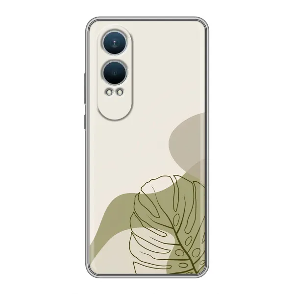 Чехол с принтом «Зеленая монстера дизайн» для OnePlus Nord CE4 Lite