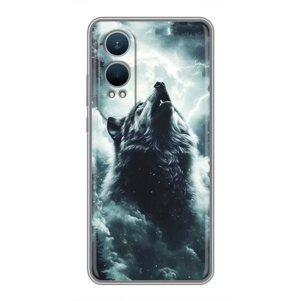 Чехол с принтом «Волк в облаках» для OnePlus Nord CE4 Lite