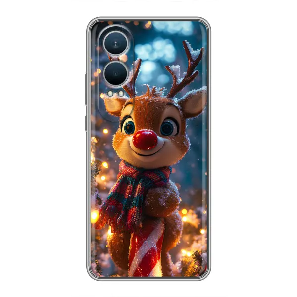Чехол с принтом «Олень с шарфом» для OnePlus Nord CE4 Lite