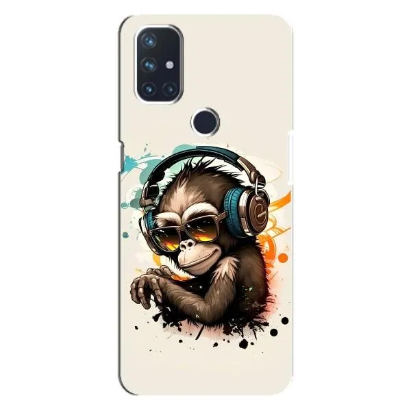 Чехол с принтом «Макака в наушниках» для OnePlus Nord N10 5G