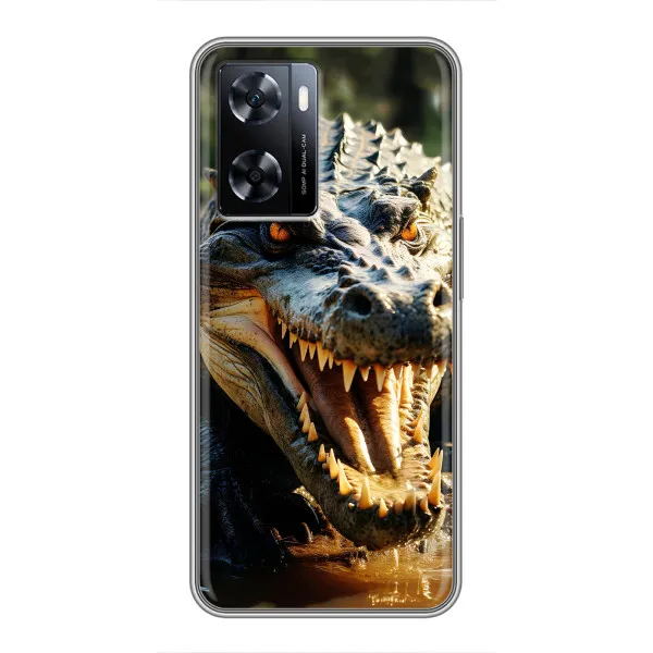 Чехол с принтом «Опасный крокодил» для OnePlus Nord N20 SE