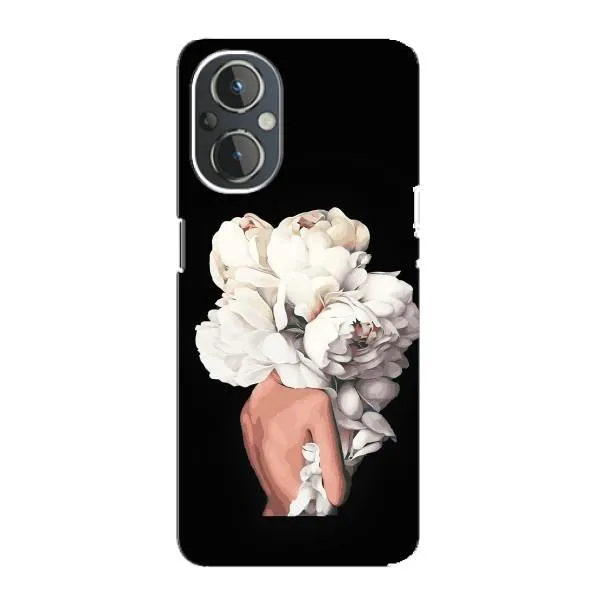Чехол с принтом «Белые цветы» для OnePlus Nord N20 Чехол с принтом «Белые цветы» для OnePlus Nord N20
