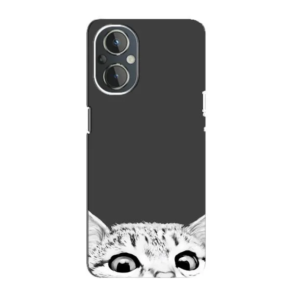 Чехол с принтом «Выглядывает кот» для OnePlus Nord N20 Чехол с принтом «Выглядывает кот» для OnePlus Nord N20