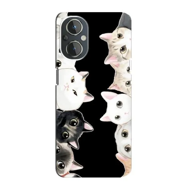 Чехол с принтом «Взгляд котов» для OnePlus Nord N20 Чехол с принтом «Взгляд котов» для OnePlus Nord N20