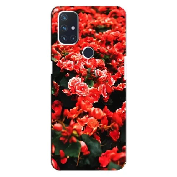 Чехол с принтом «Цветы красные» для OnePlus Nord 10 5G Чехол с принтом «Цветы красные» для OnePlus Nord 10 5G