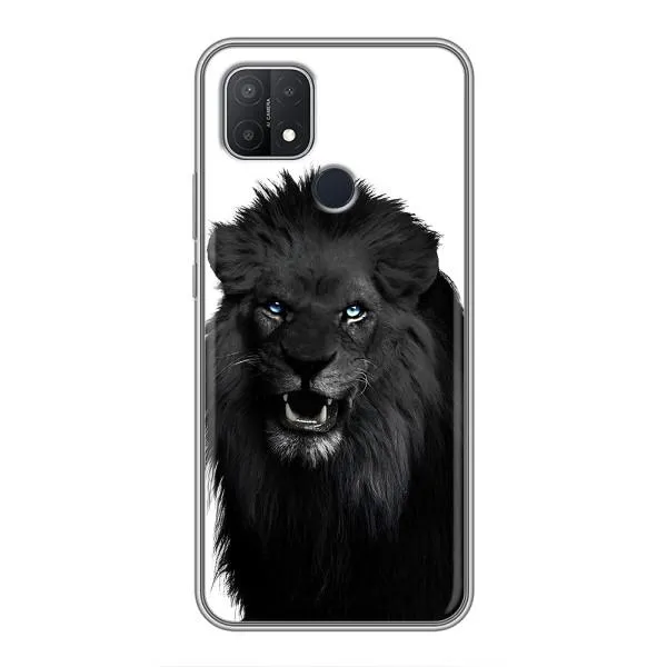Чехол с принтом «Черный ЛЕВ» для OPPO A15 Чехол с принтом «Черный ЛЕВ» для OPPO A15