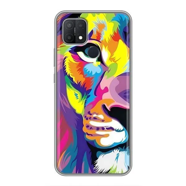 Чехол с принтом «Яркий Лев» для OPPO A15 Чехол с принтом «Яркий Лев» для OPPO A15