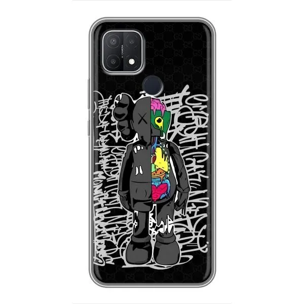 Чохол з принтом «Стиль Bearbrick» для OPPO A15s Чохол з принтом «Стиль Bearbrick» для OPPO A15s