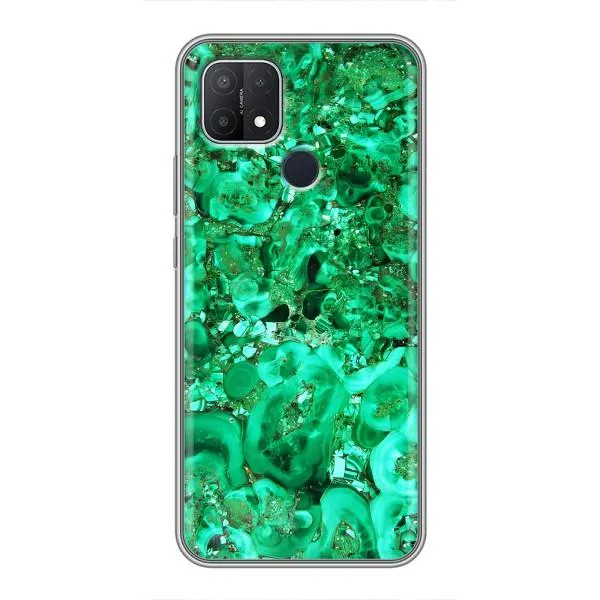 Чехол с принтом «Салатный Мрамор» для OPPO A15s Чехол с принтом «Салатный Мрамор» для OPPO A15s