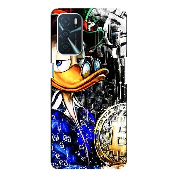 Чехол с принтом «Биткойн Скрудж» для OPPO A16