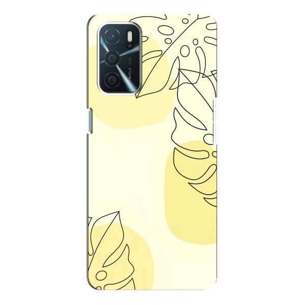 Чехол с принтом «Желтая монстера арт» для OPPO A16 Чехол с принтом «Желтая монстера арт» для OPPO A16